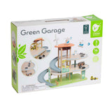 Garage durable en bois du monde classique avec accessoires, 19 pcs.