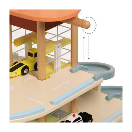 Garage durable en bois du monde classique avec accessoires, 19 pcs.