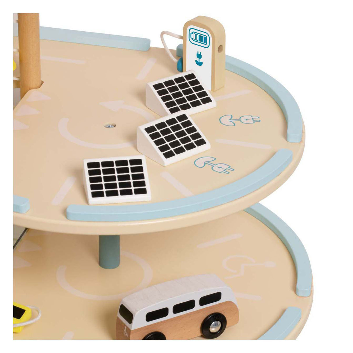 Garage durable en bois du monde classique avec accessoires, 19 pcs.