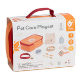 Jeu de soins aux animaux en bois Classic World dans un sac, 16 pièces.