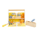 Boîte à outils en bois Classic World moderne, 27 pièces.