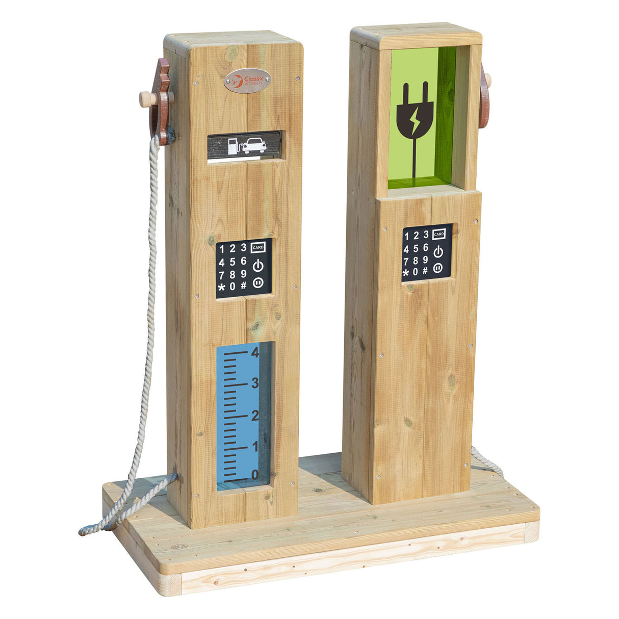 Classic World World World Wooden Outdoor Play Gas Station