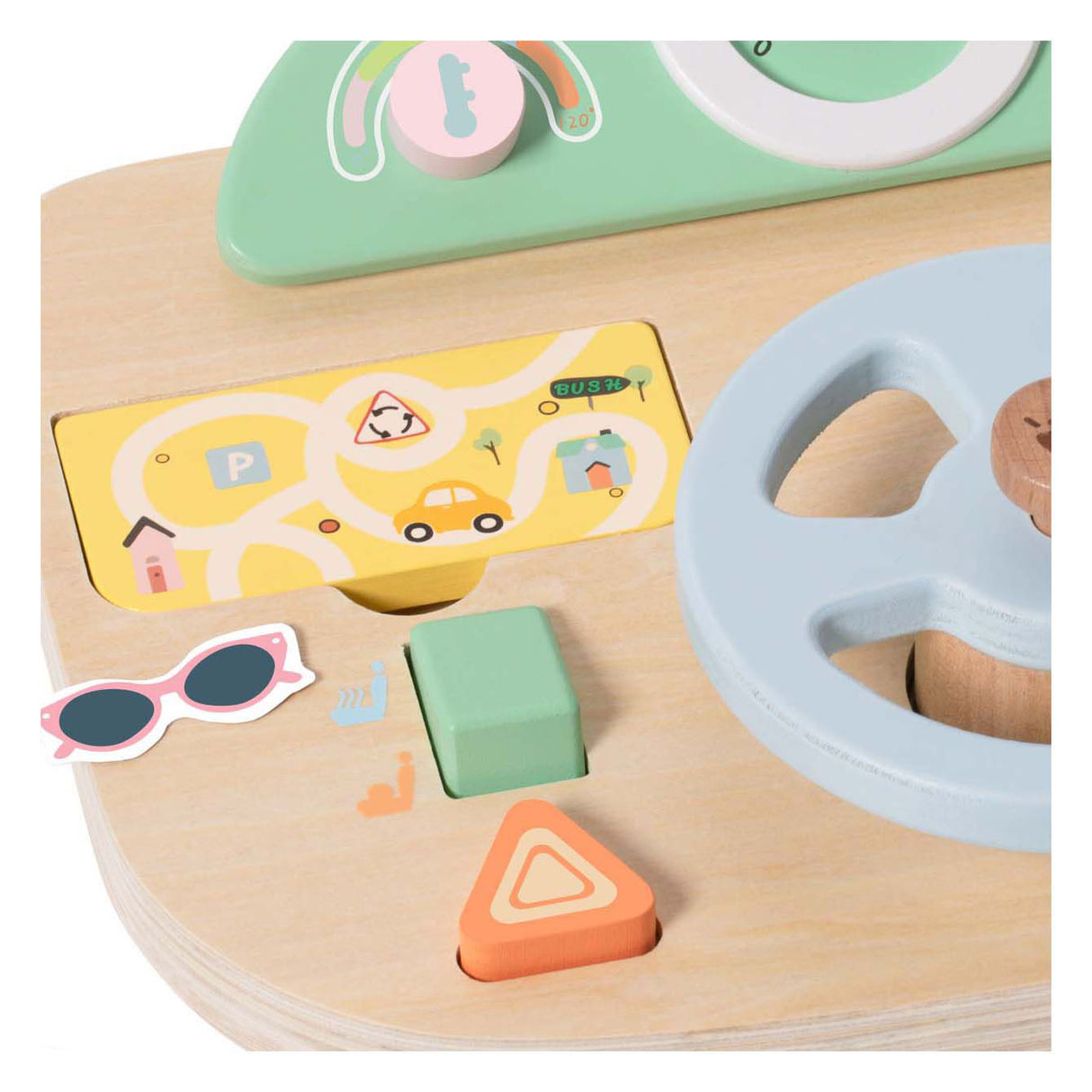 Classic world houten mulifunctioneel stuurwiel