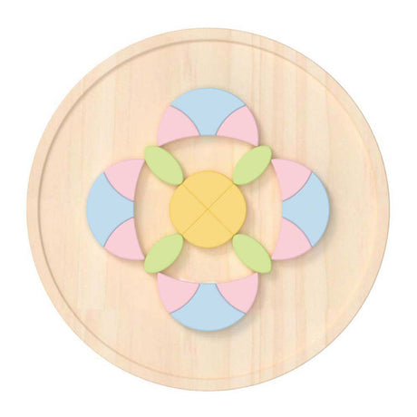 Classic world klassieke wereld mandala puzzel - houten bloemen mozaïek
