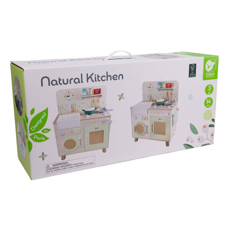 Cuisine en bois du monde classique avec accessoires - 14 pcs.