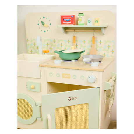Cuisine en bois du monde classique avec accessoires - 14 pcs.