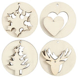 Société créative https : www.ccobby.nl 2-en-1-suspension-decorations-d-7-cm-hole size-3-mm-thickness-4-mm-8-piece-1-box