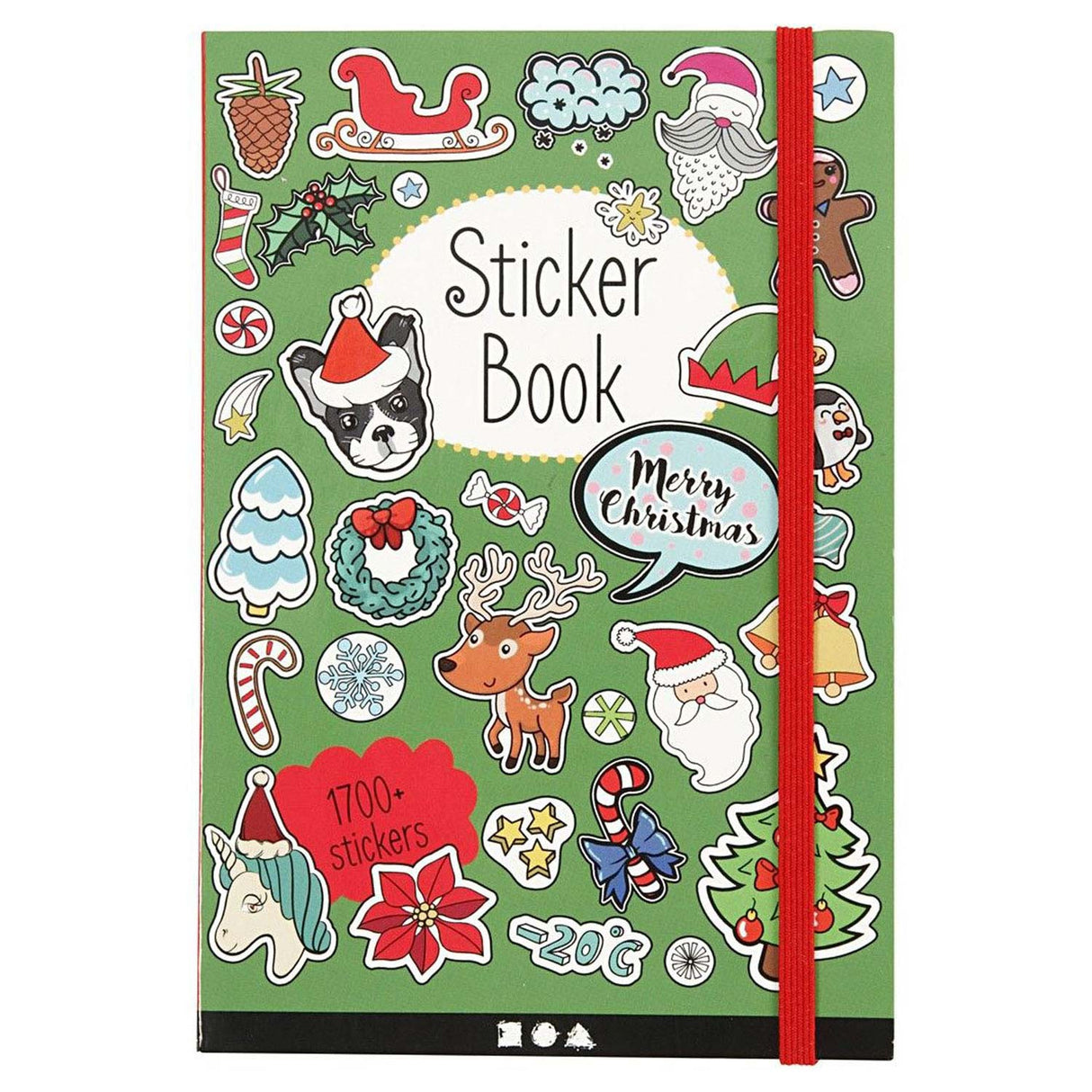 Creativ company https: www.ccobby.nl livre d'autocollants-motifs de Noël-taille-11-5x17-cm-ca-1700-piece-76-sheet-1-piece
