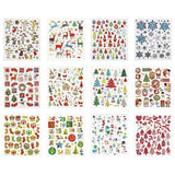 Paquet d'autocollants de Noël Creativ company, 12 feuilles