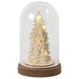 Cloche Creativ company sur socle en bois, 18cm