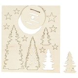Société créative https : www.ccobby.nl diy-wooden-figures-christmas-trees-l-20-cm-w-17-cm-thickness-3-mm-1-box