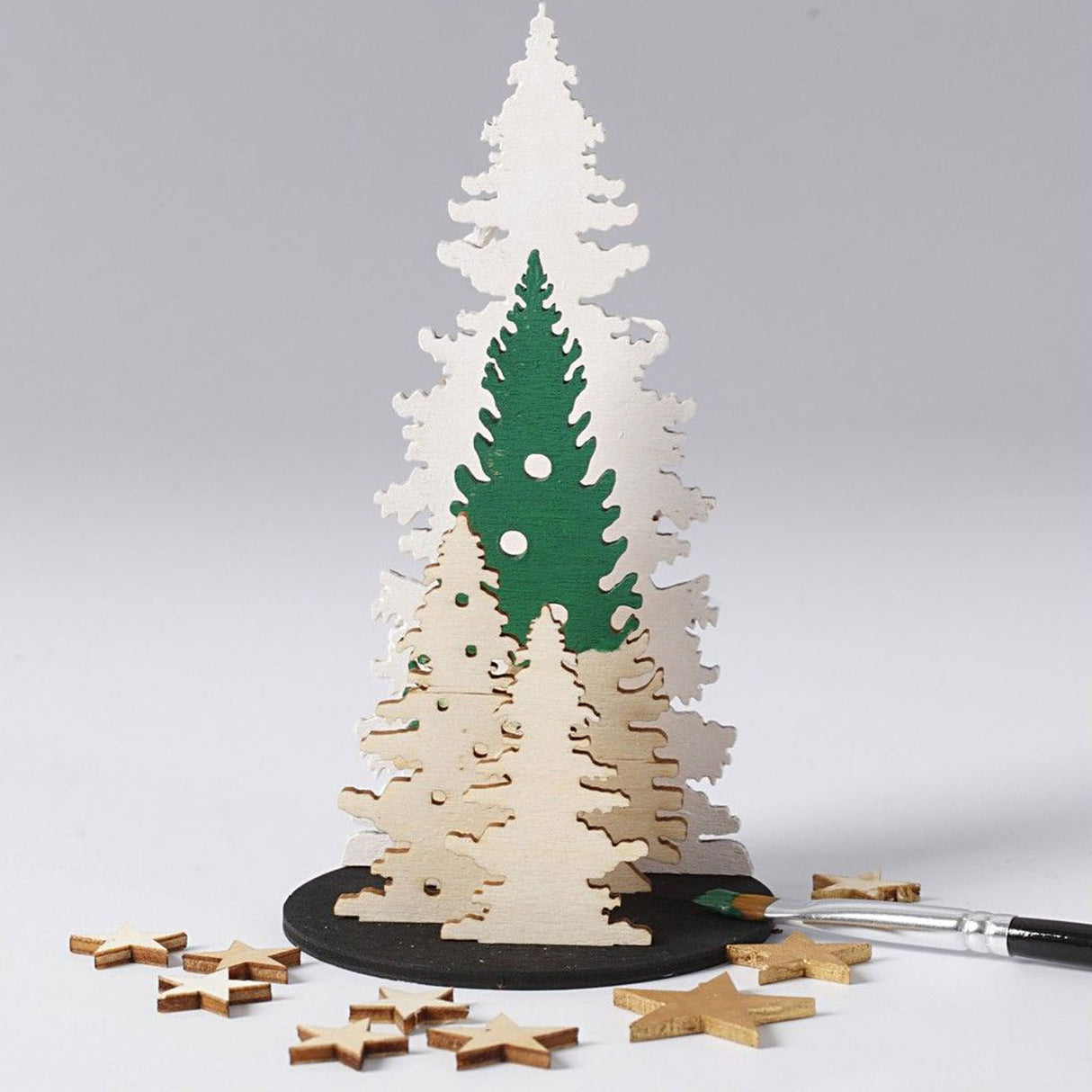 Société créative https : www.ccobby.nl diy-wooden-figures-christmas-trees-l-20-cm-w-17-cm-thickness-3-mm-1-box