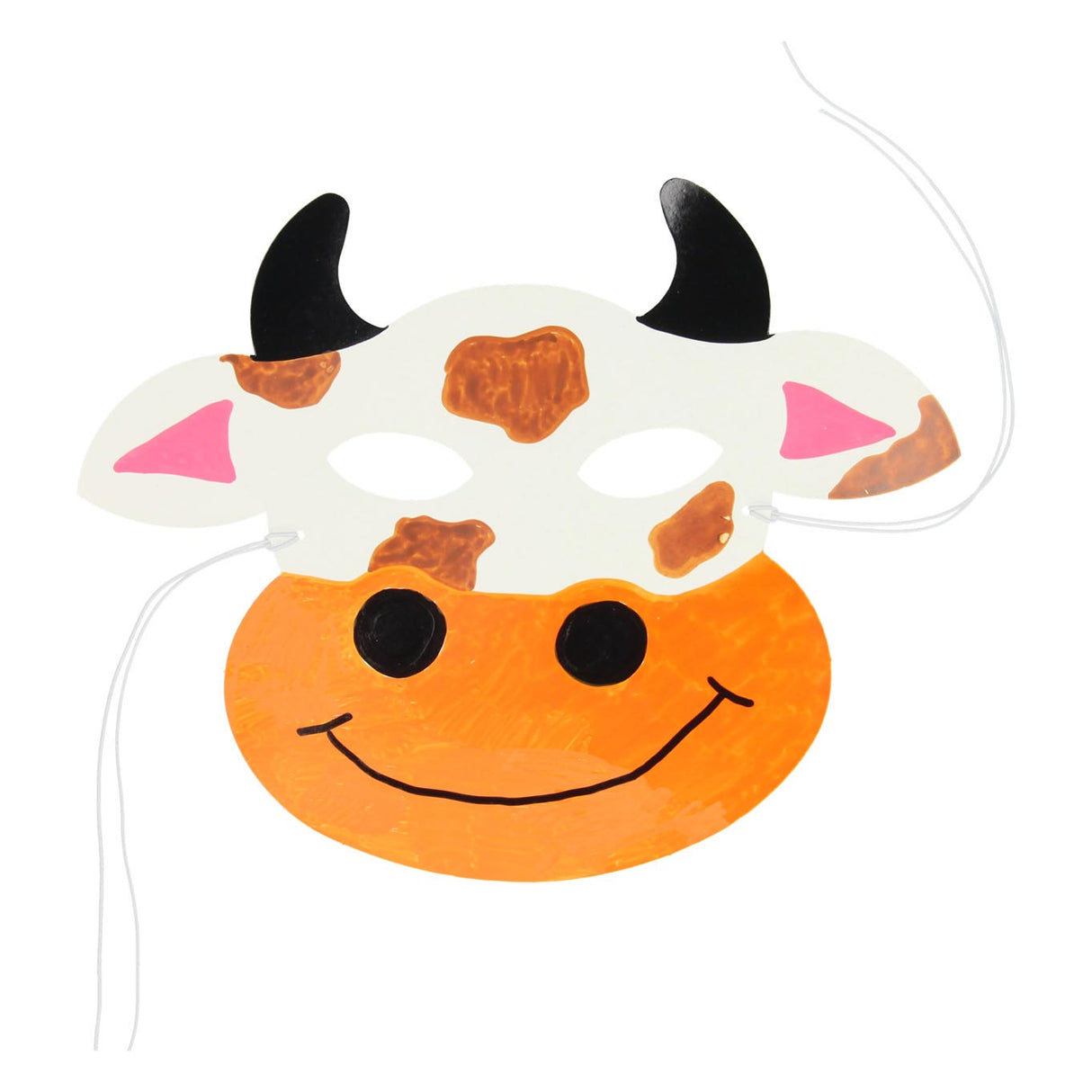 Société créative https: www.ccobby.nl masques d'animaux-h-13-24-cm-w-20-28-cm-230-gr-white-16-piece-1-box