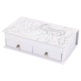 Société créative https: www.ccobby.nl boîte à bijoux-taille-18x10-5x5-cm-blanc-1-pièce