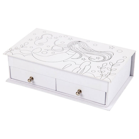 Société créative https: www.ccobby.nl boîte à bijoux-taille-18x10-5x5-cm-blanc-1-pièce