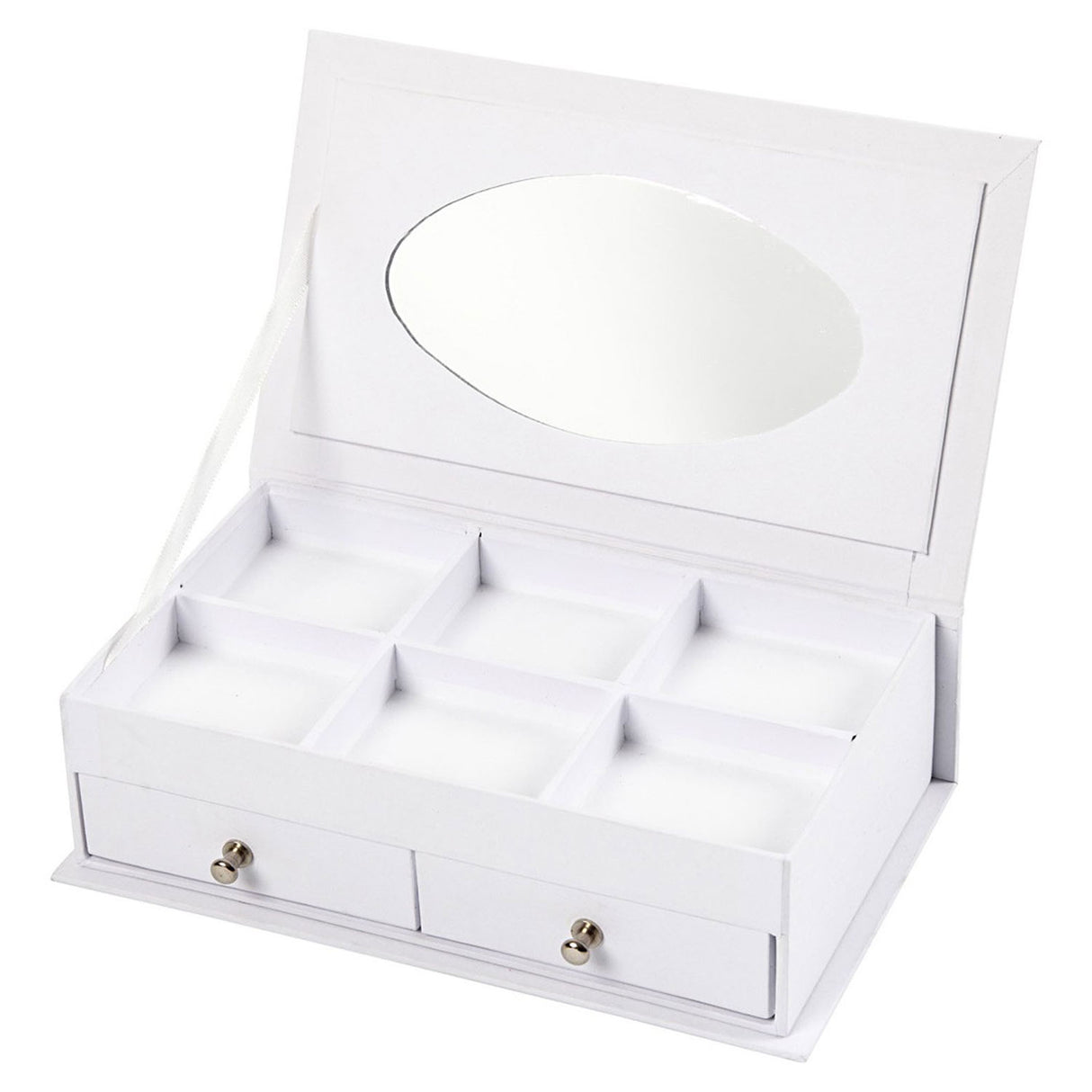 Société créative https: www.ccobby.nl boîte à bijoux-taille-18x10-5x5-cm-blanc-1-pièce
