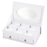Société créative https: www.ccobby.nl boîte à bijoux-taille-18x10-5x5-cm-blanc-1-pièce