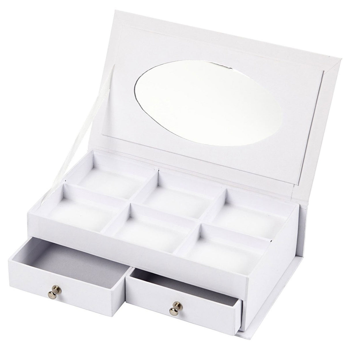 Société créative https: www.ccobby.nl boîte à bijoux-taille-18x10-5x5-cm-blanc-1-pièce