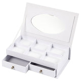 Société créative https: www.ccobby.nl boîte à bijoux-taille-18x10-5x5-cm-blanc-1-pièce