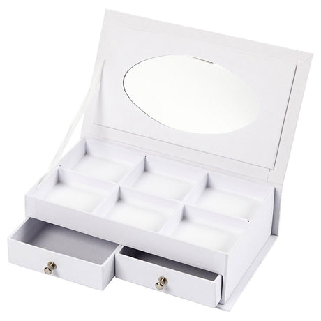 Société créative https: www.ccobby.nl boîte à bijoux-taille-18x10-5x5-cm-blanc-1-pièce