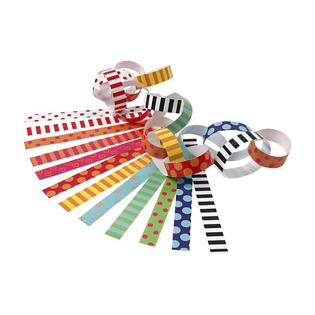Société créative https : www.ccobby.nl garland-strips-printed-l-16-cm-b-15-mm-2400-piece-1-box