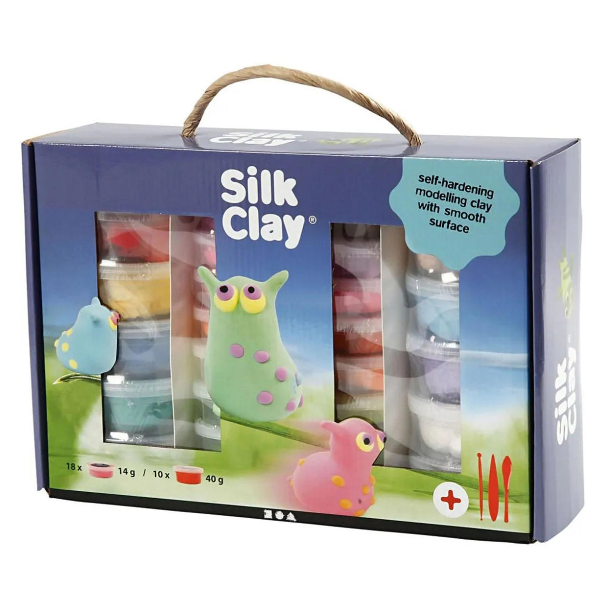 Silk Clay - Silk Clay - Kleiset 18 x 14 grams 10 x 40 grams 31 -piece