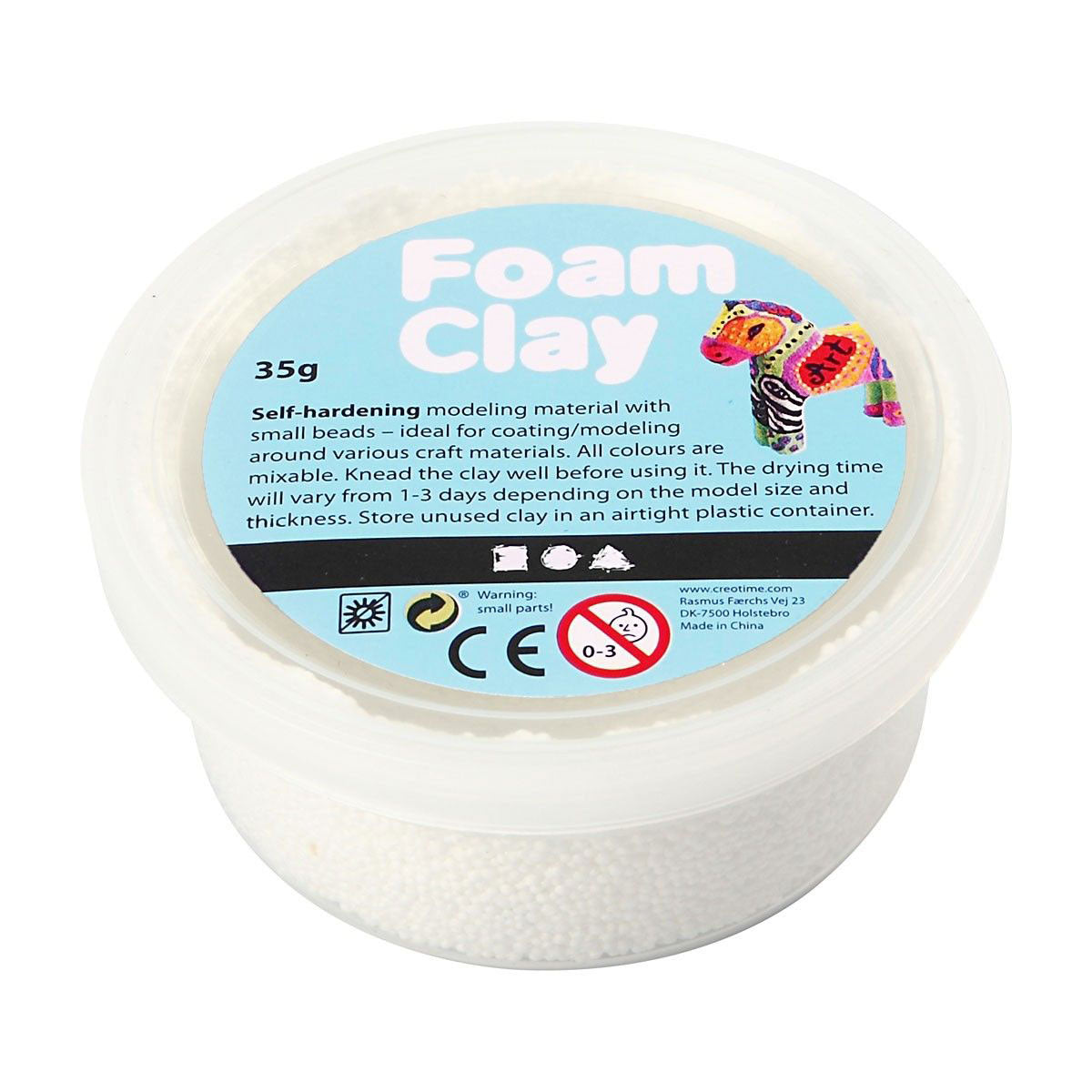 Clay in schiuma - bianco, 35gr.