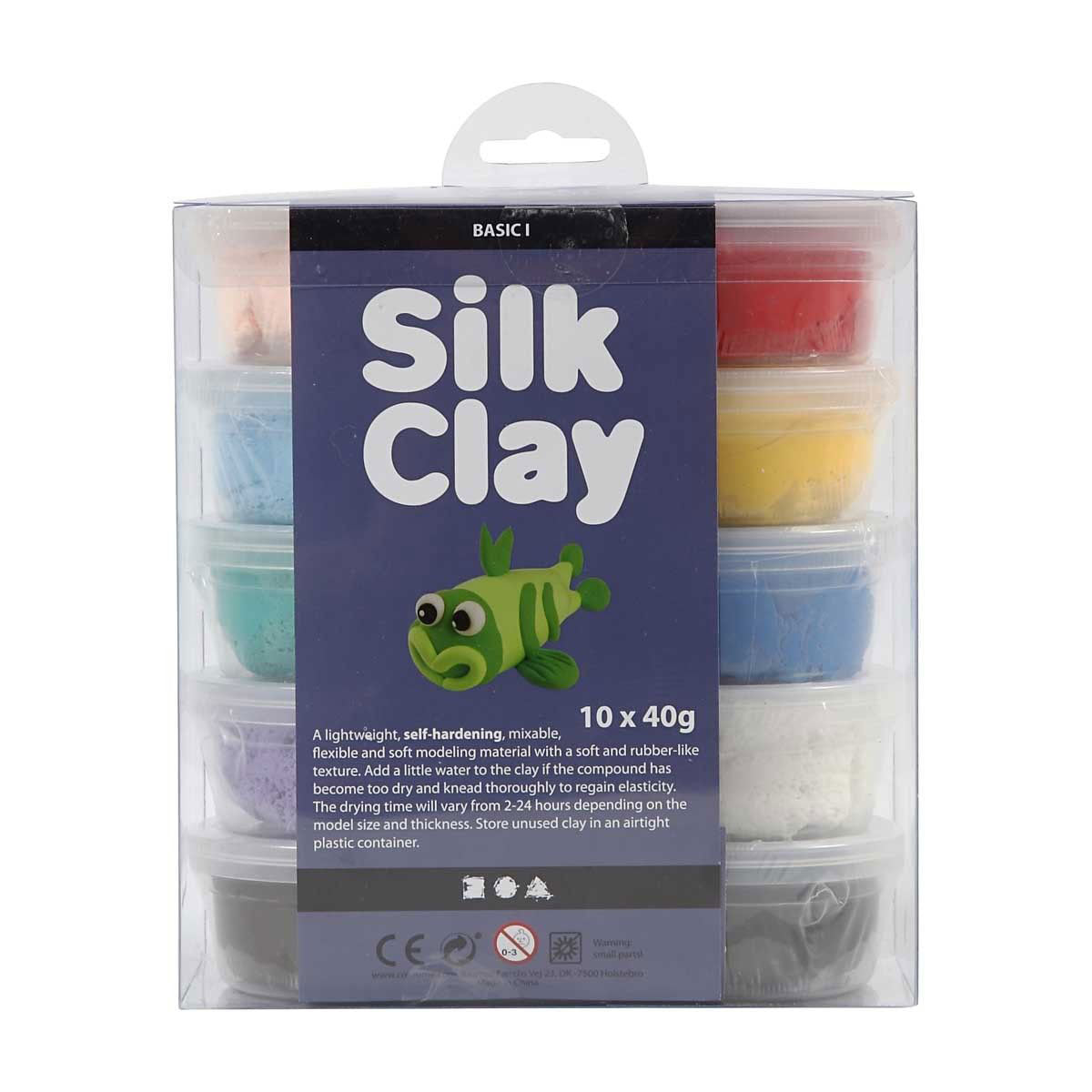 Silk Clay - základní barvy, 10x40gr.