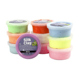 Silk leire lyse farger, 10x40gr