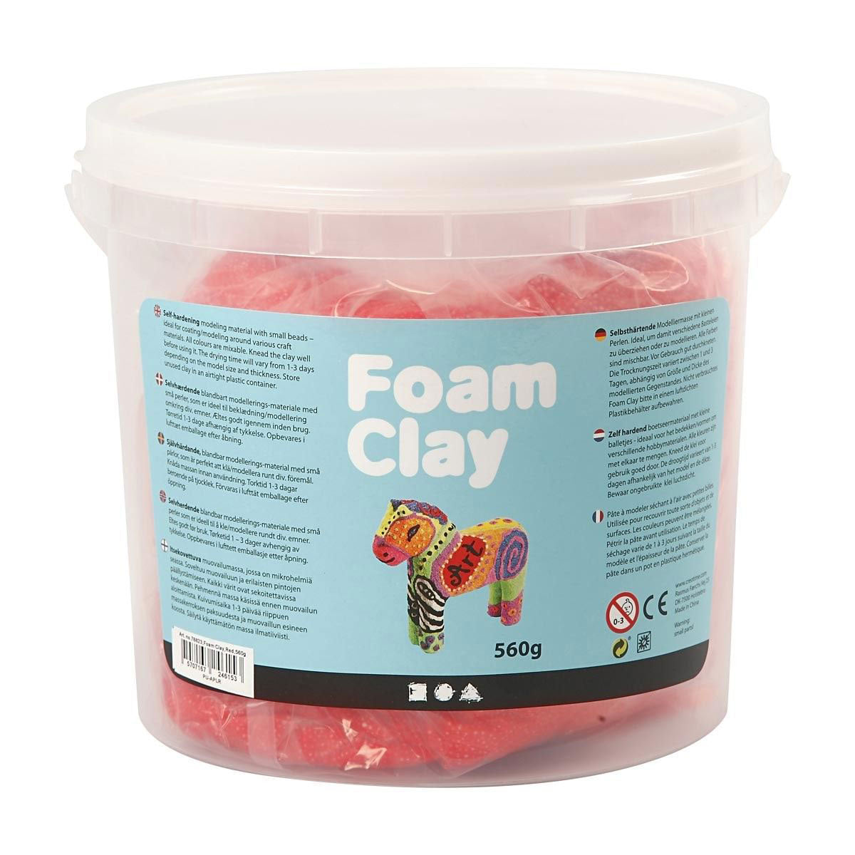 Skum Clay - Rød, 560gr.