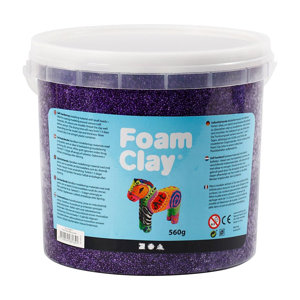 Argile mousse https: www.ccobby.nl foam-clayr-purple-560-gr-1-bucket
