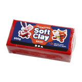 Soft clay - red, 500gr.