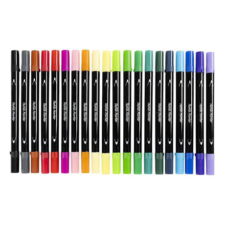 Société Creativ https: www.ccobby.nl marqueurs textiles-épaisseur de ligne-2-3-3-6-mm-standard-colours-20-piece-1-box-334817