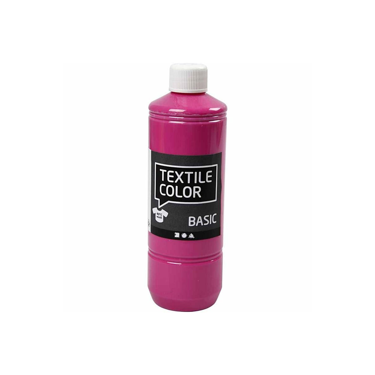 Peinture textile - rose, 500 ml