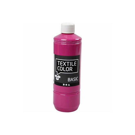 Peinture textile Creativ company - rose, 500ml