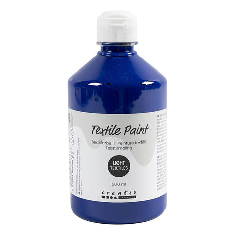 Creativ company textielverf - briljant blauw, 500ml