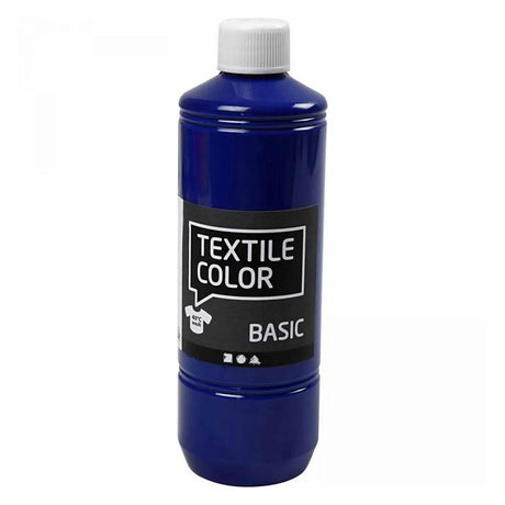 Peinture textile Creativ company - couleurs primaires, 5x500ml