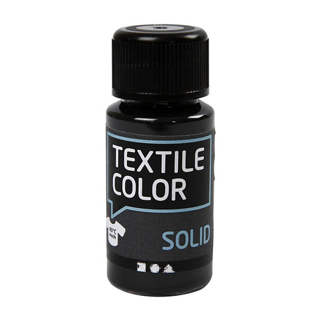 Peinture pour tissu opaque Creativ company - noir, 50ml