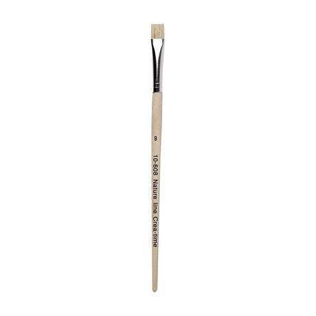 Brosses en bois de la société Creativ - non. 8, manche court, 12 pièces.