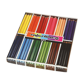 Crayons de couleur triangulaires géants Creativ Company - couleurs de base, 144 pièces.