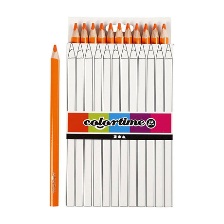 Crayons de couleur géants triangulaires Creativ company - orange, 12 pcs.