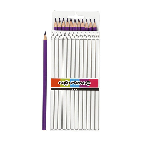 Crayons de couleur triangulaires Creativ company - violet, 12 pcs.