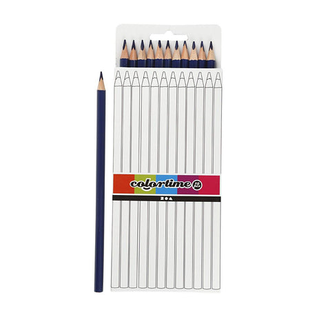 Crayons de couleur triangulaires Creativ company - bleu foncé, 12 pcs.