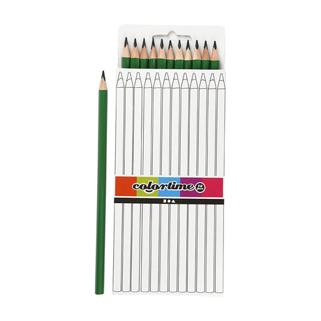 Crayons de couleur triangulaires Creativ company - vert, 12 pcs.
