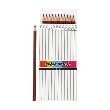 Crayons de couleur triangulaires Creativ company - marron, 12 pcs.