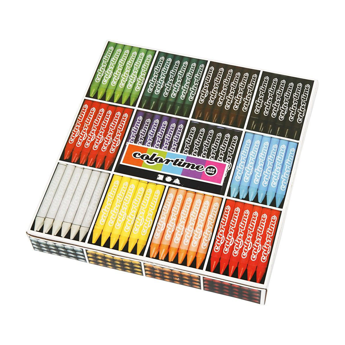 Société créative https : www.ccobby.nl colortime-kleurkrijt-l-10-cm-thickness-11-mm-diverse-colours-12x24-piece-1-box