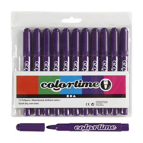 Marqueurs géants violets Creativ Company, 12 pcs.