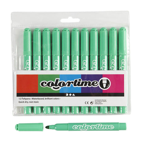 Marqueurs géants vert clair Creativ Company, 12 pcs.