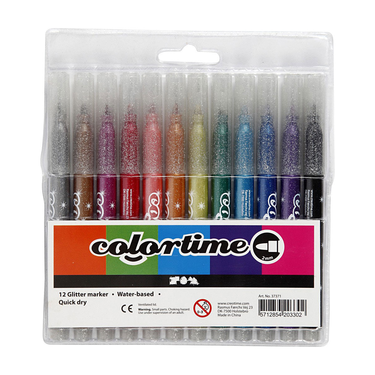 Colortime https : www.ccobby.nl -glittersticks-line Thickness-2-mm-various-colors-12-piece-1-box