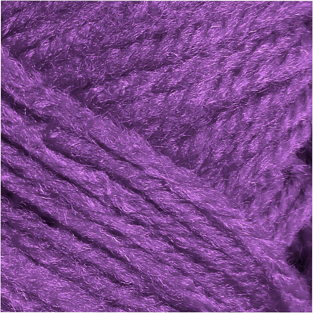 Creativ company fil acrylique néon - violet, 50gr